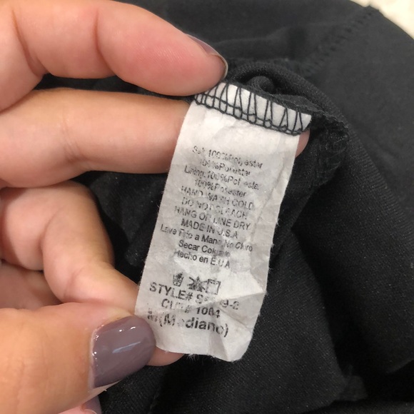 Black high low skirt with lining - Picture 6 of 6